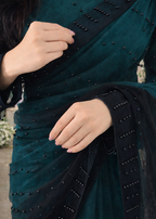 Velvet Shadow Saree