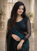 Velvet Shadow Saree