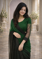 Velvet Shadow Saree