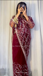 Hania Amir Stiched Saree
